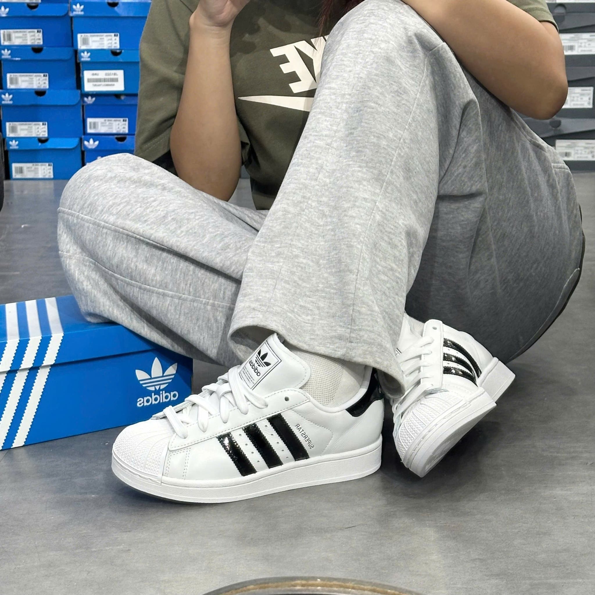  ADIDAS SUPERSTAR II CLOUD WHITE BLACK JP9677 