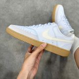  NIKE COURT VISION LOW FOOTBALL GREY GUM LIGHT BROWN PALE IVORY IB2998-002 