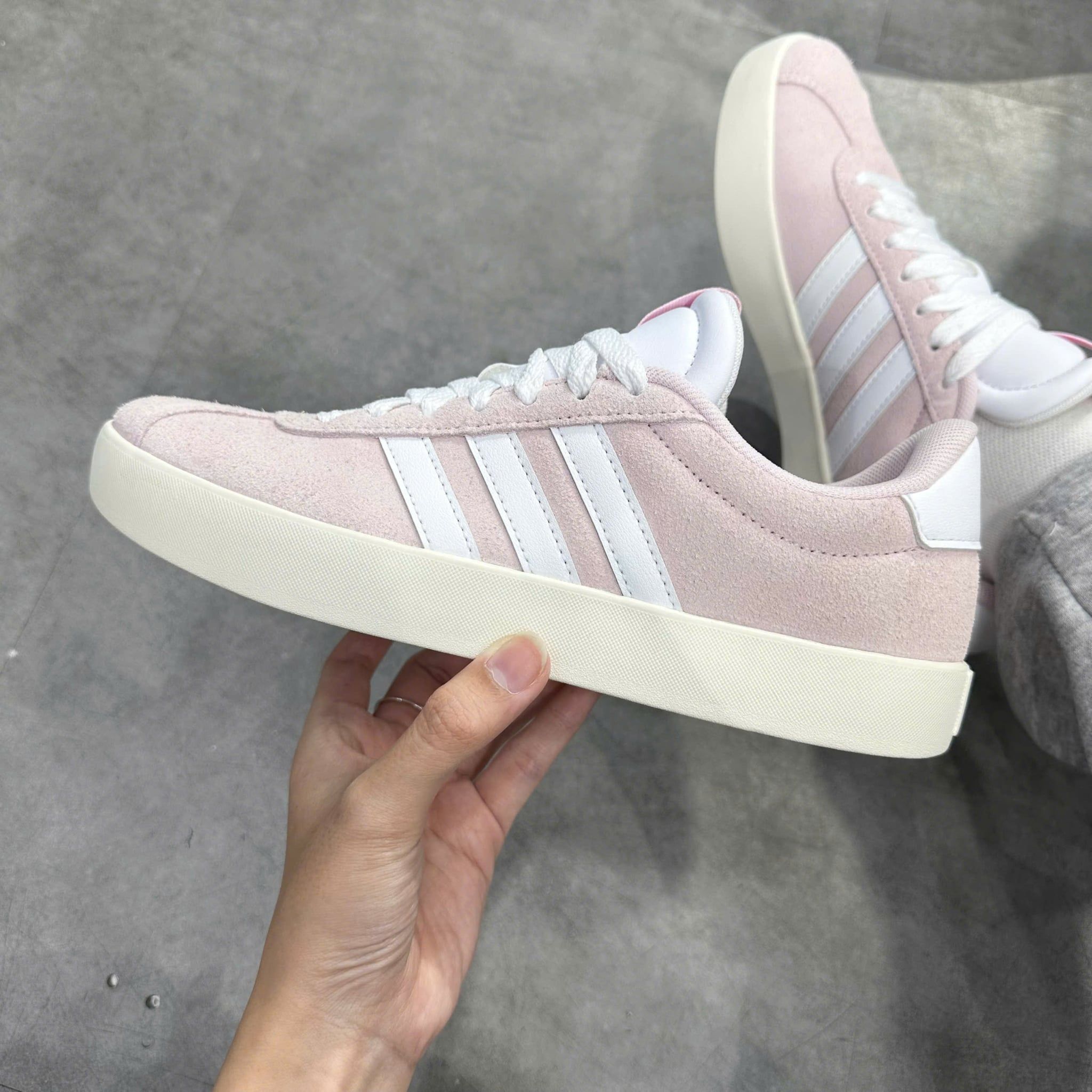  ADIDAS VL COURT 3.0 CLEAR PINK JP5325 