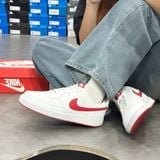  NIKE COURT VISION LOW NEXT NATURE WHITE UNIVERSITY RED HF1744-101 