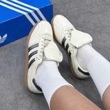  ADIDAS SAMBA LT CREAM METALLIC BLACK GUM JP6143 