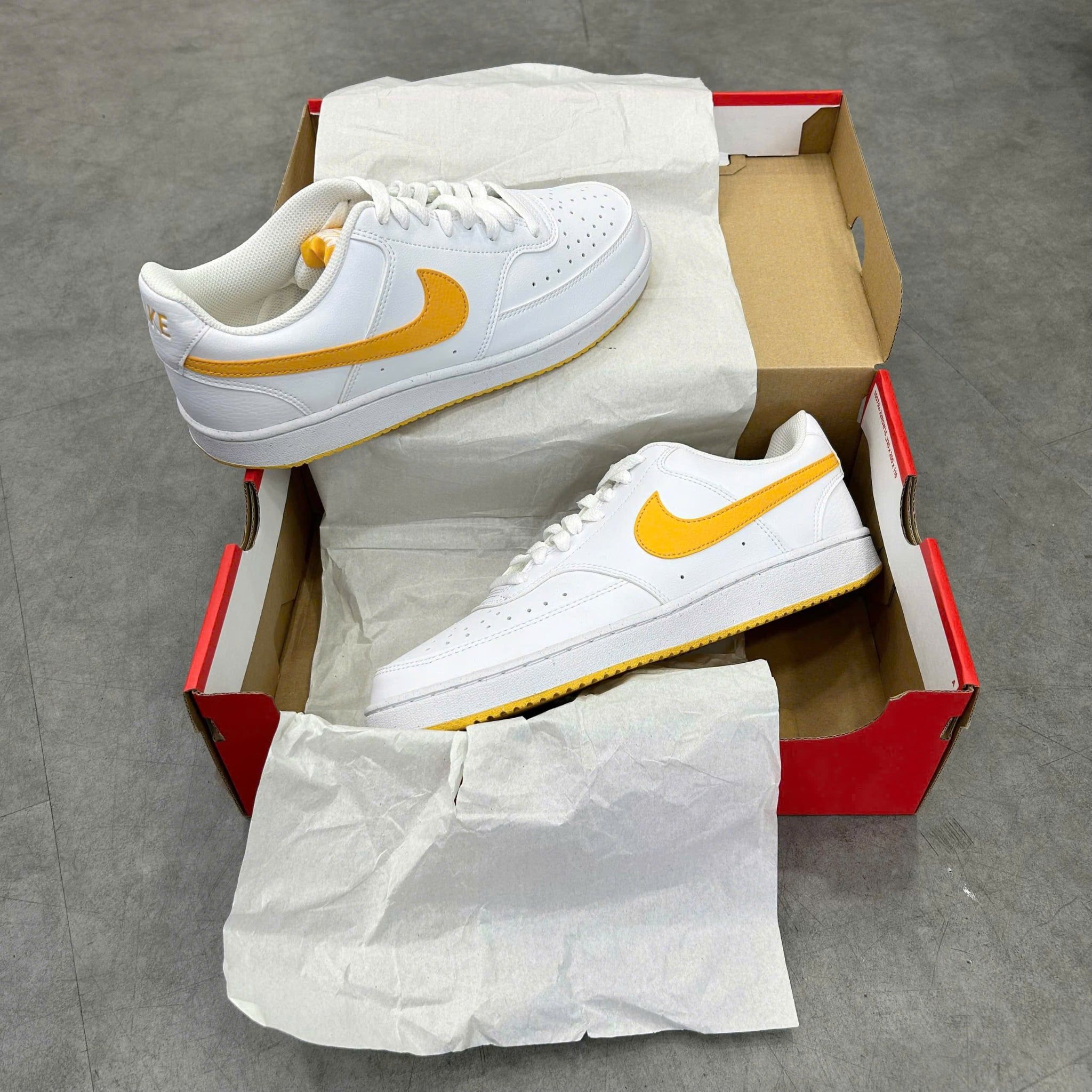  NIKE COURT VISION LOW NEXT WHITE UNIVERSITY GOLD HF1744-100 