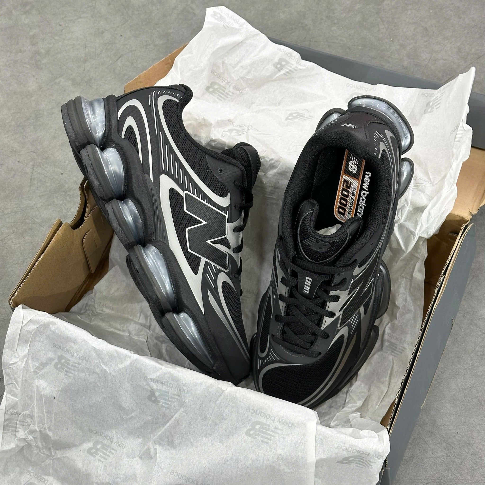  NEW BALANCE ABZORB 2000 BLACK SILVER METALLIC U20008LL 