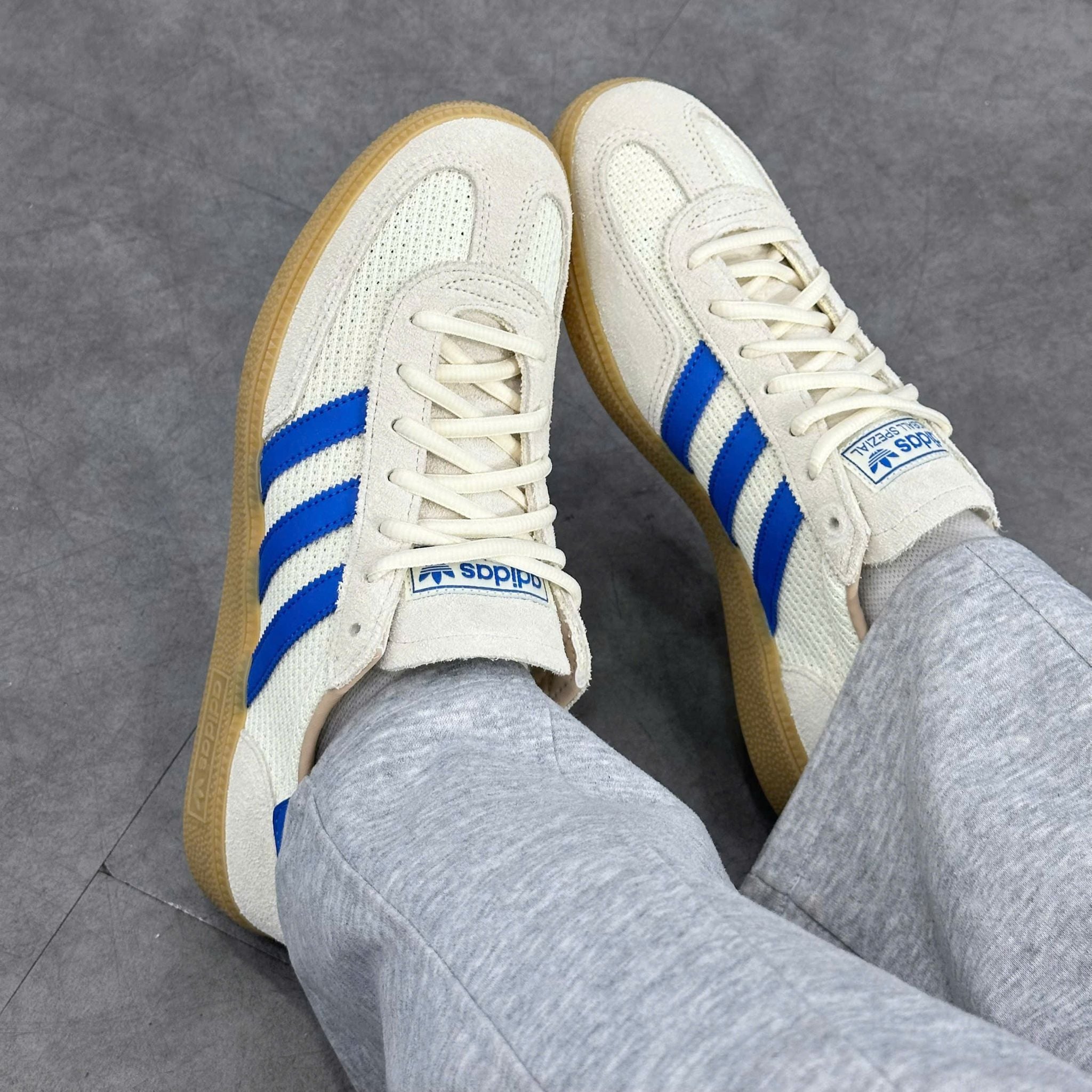  ADIDAS HANDBALL SPEZIAL CREAM WHITE BLUE WARM SANDSTONE JS3865 