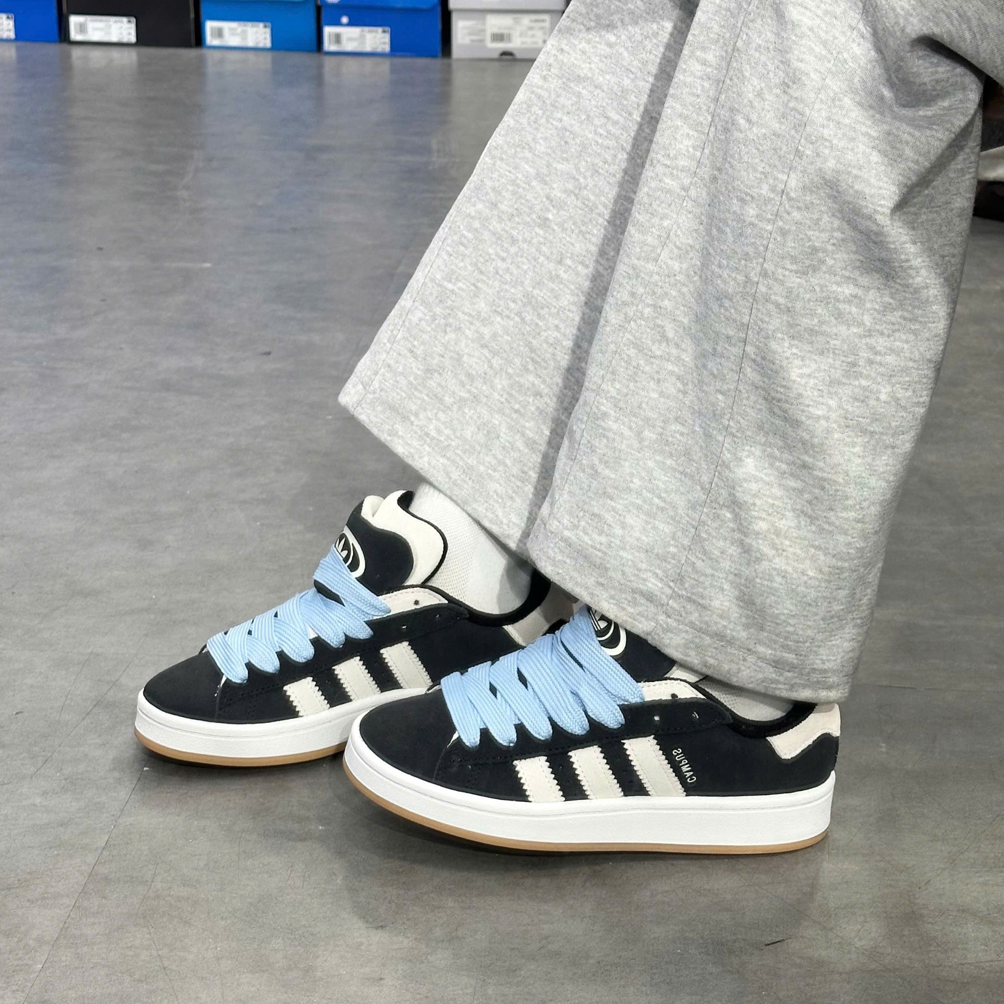  ADIDAS CAMPUS 00S DOUBLE BLACK JQ5747 