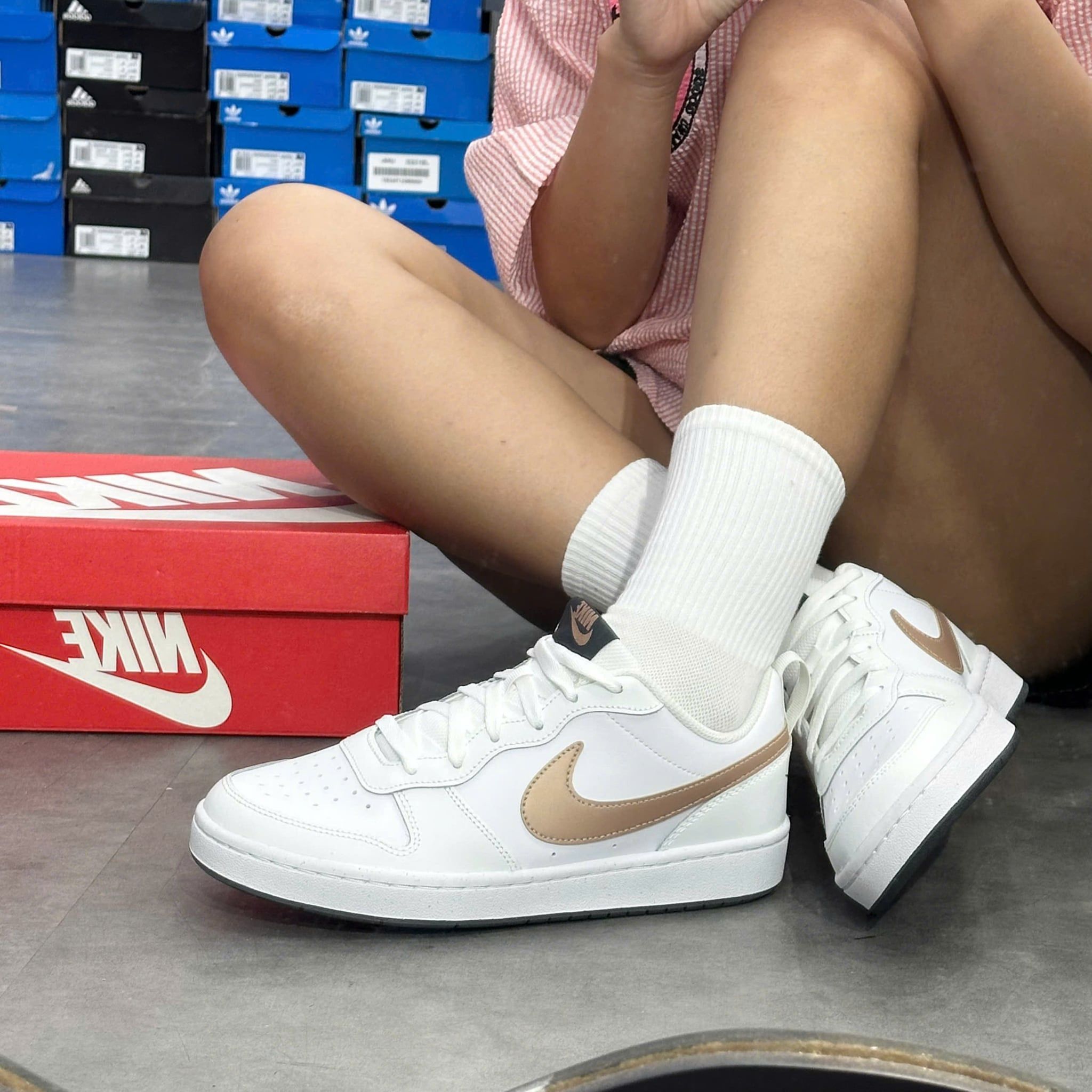  NIKE COURT BOROUGH LOW 2 RED BRONZE BQ5448-116 