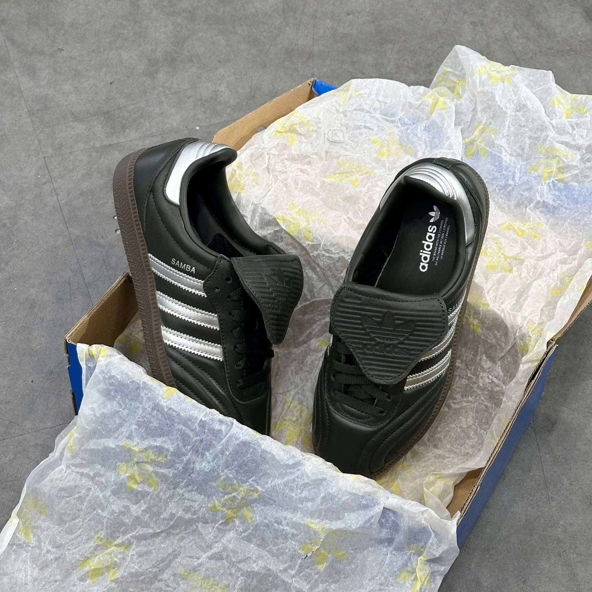 ADIDAS SAMBA LT LEGEND EARTH SILVER METALLIC JP6144 