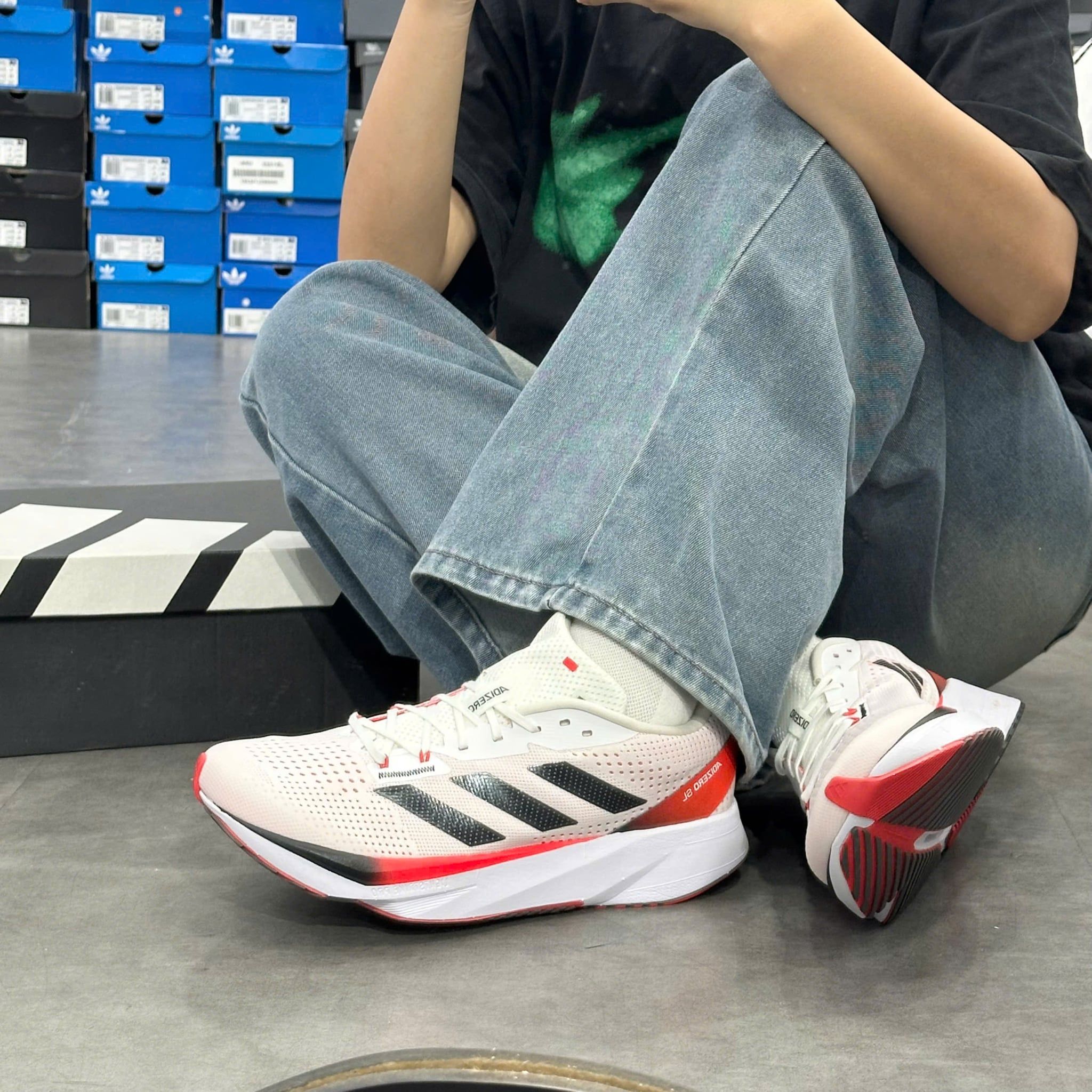  ADIDAS ADIZERO SL WHITE ORANGE IG5941 