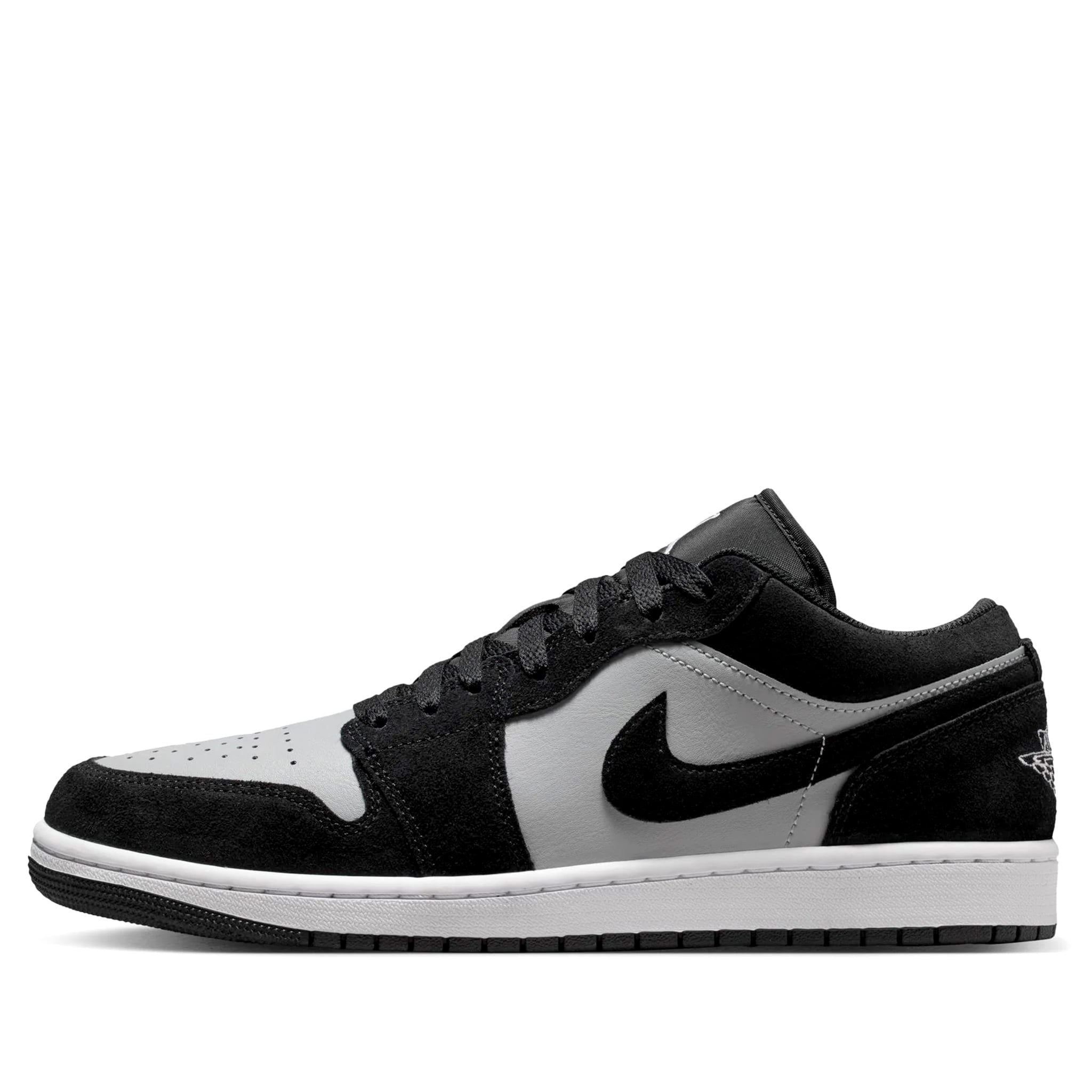  AIR JORDAN 1 LOW BLACK LIGHT SMOKE GREY 553558-048 