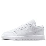  NIKE AIR JORDAN 1 LOW TRIPLE WHITE GS 553560-136 