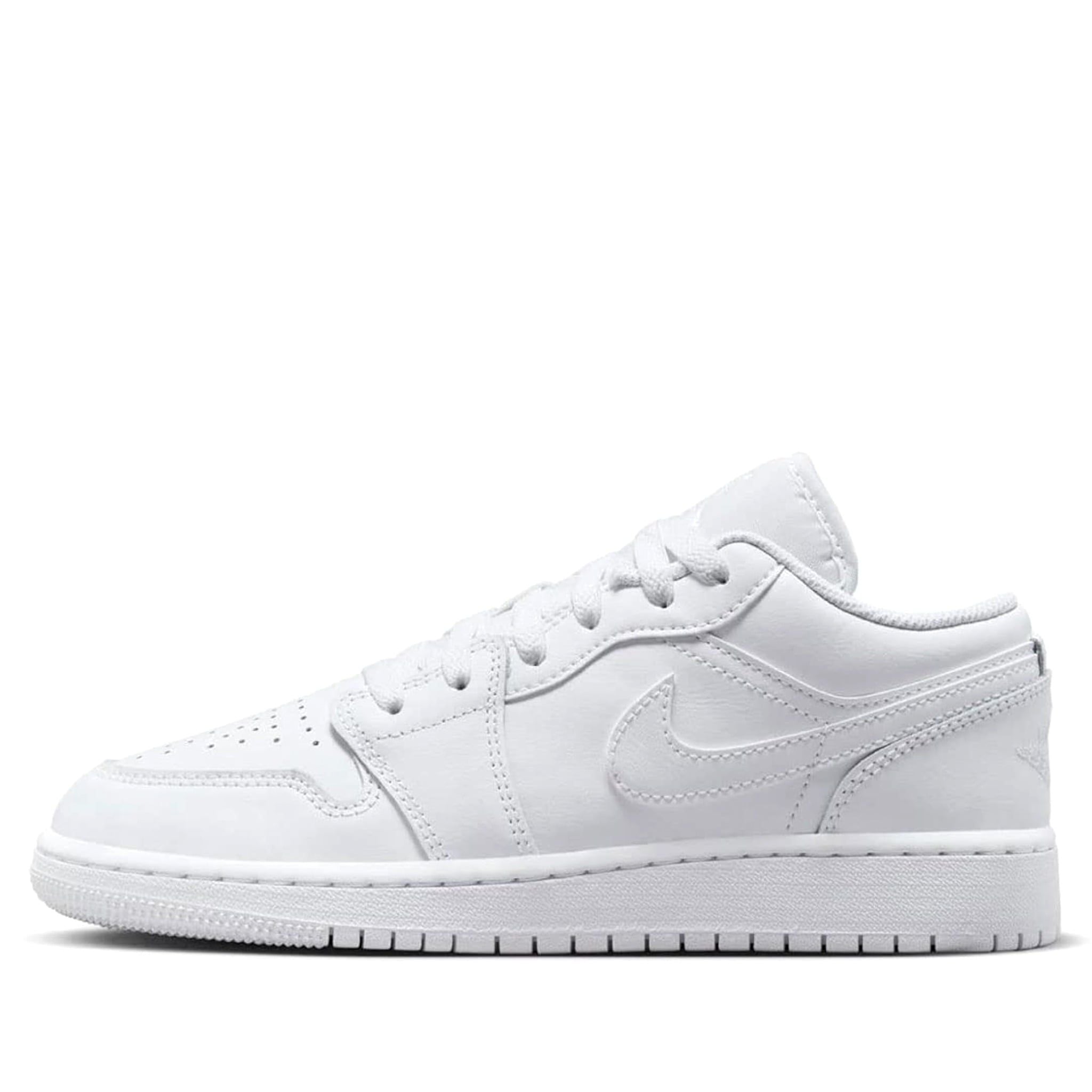  NIKE AIR JORDAN 1 LOW TRIPLE WHITE GS 553560-136 