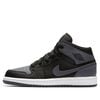  NIKE AIR JORDAN 1 MID BLACK DARK GREY 554725-041 