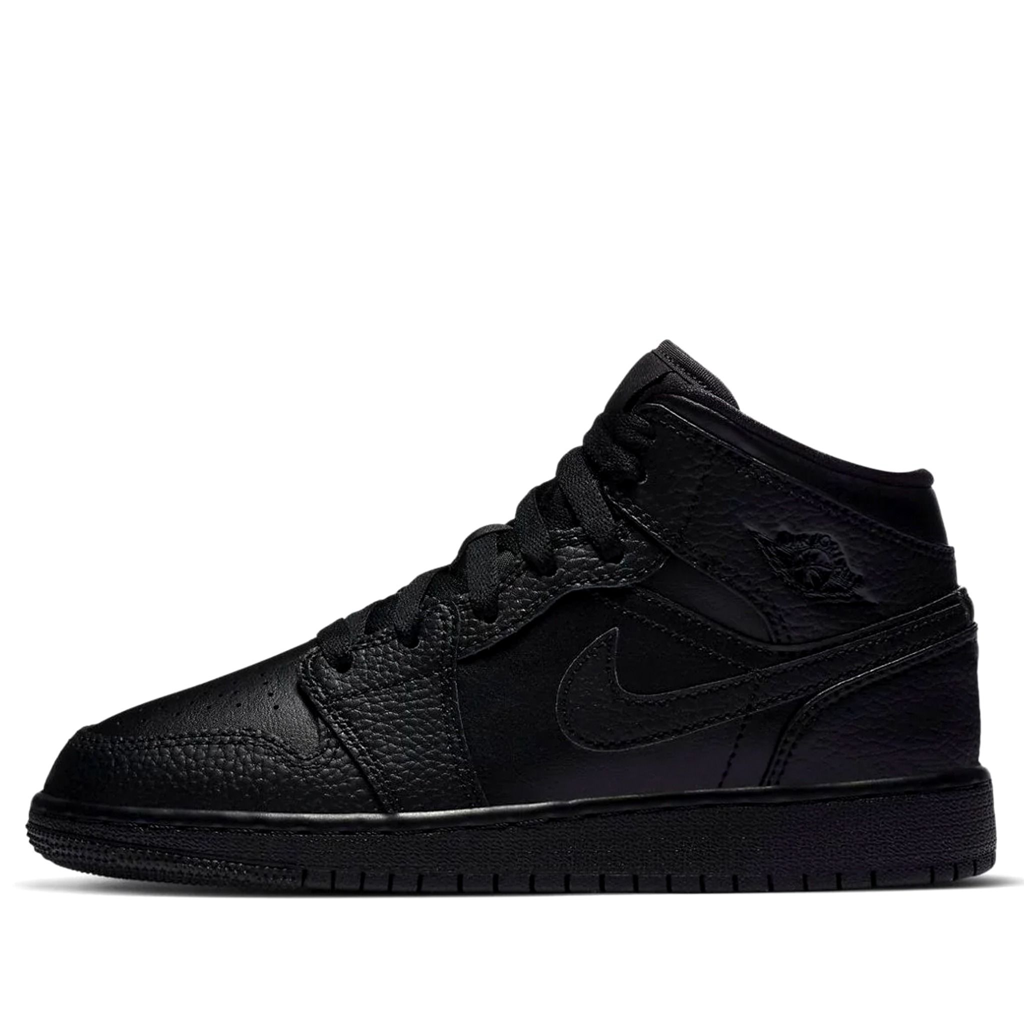  NIKE AIR JORDAN 1 MID TRIPLE BLACK 554725-091 
