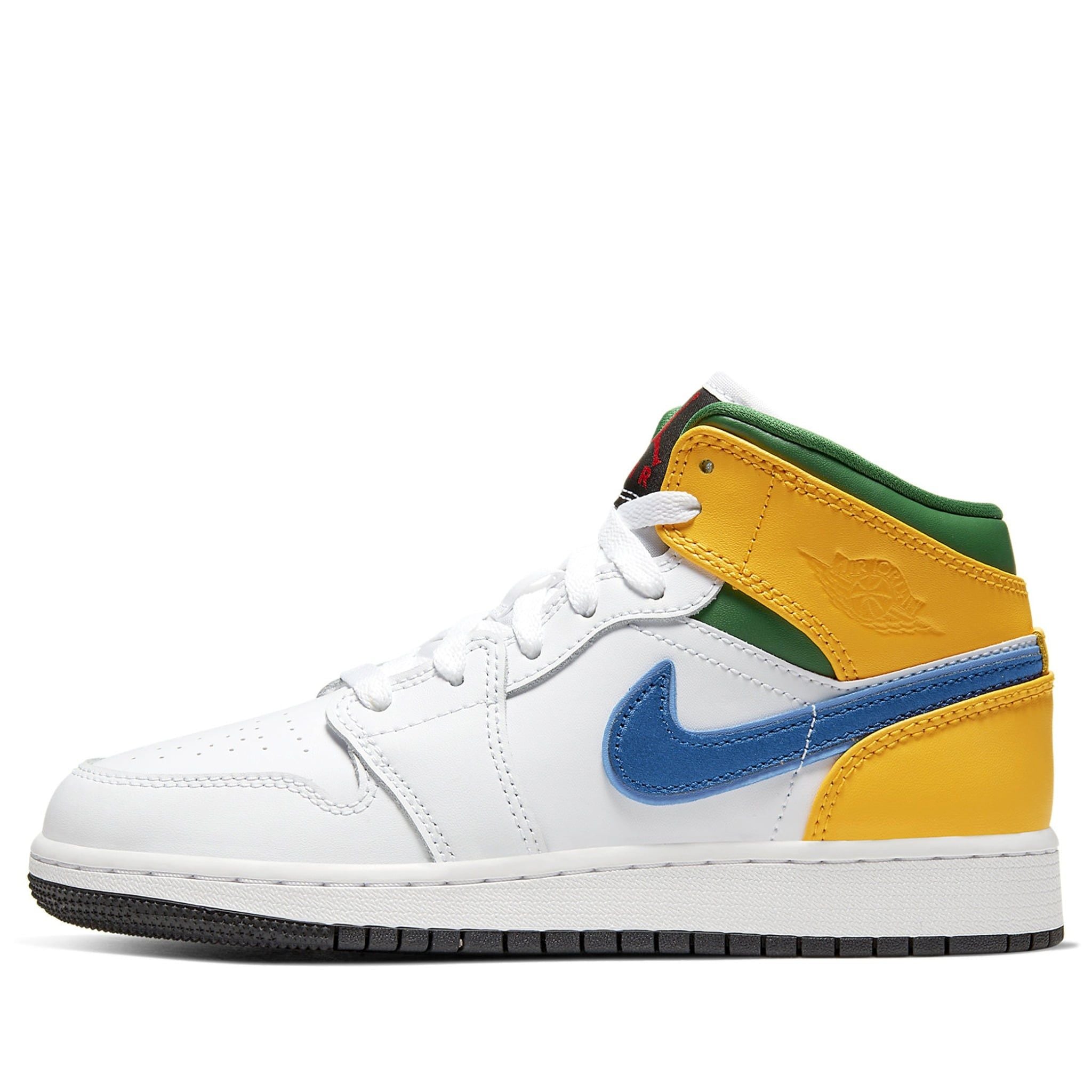  NIKE AIR JORDAN 1 MID WHITE COURT PURPLE TEAL 554725-128 