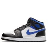  NIKE AIR JORDAN 1 MID WHITE BLACK RACER BLUE 554725-140 