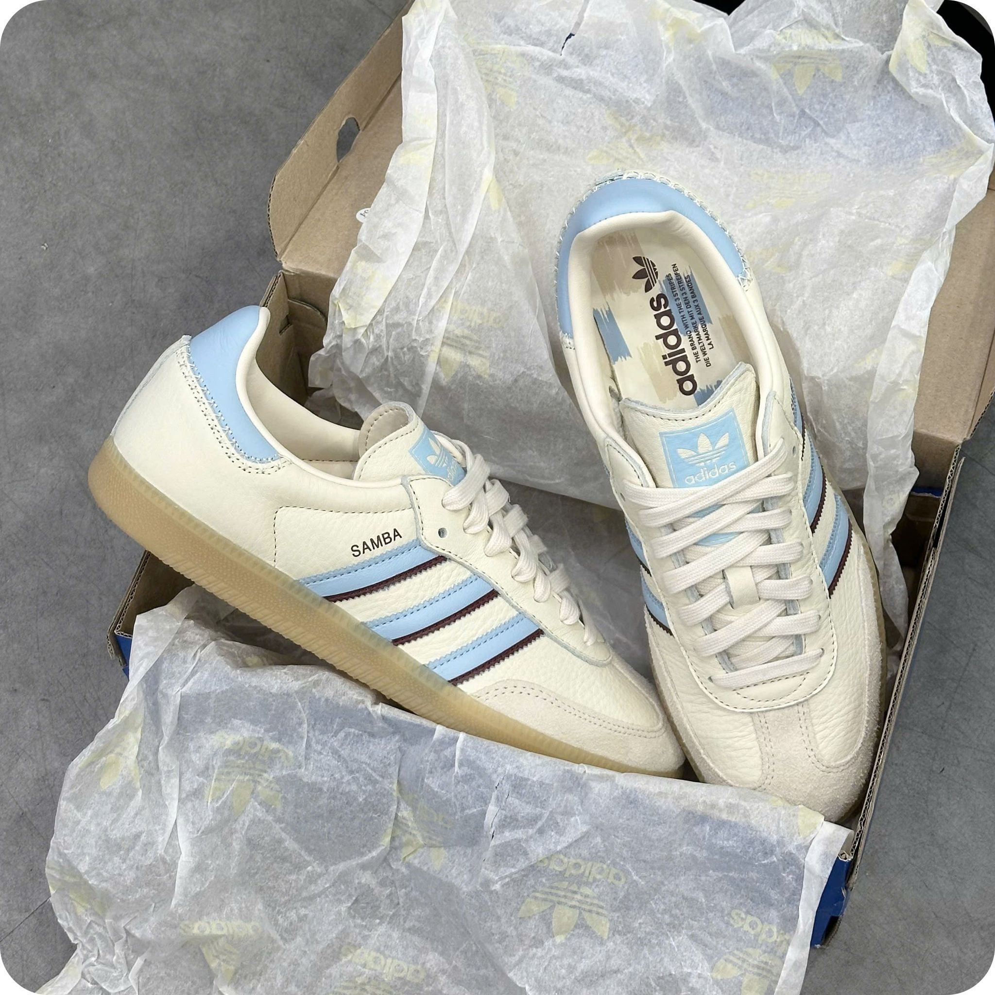  ADIDAS SAMBA OG WONDER WHITE CLEAR SKY SHADOW RED JS5041 