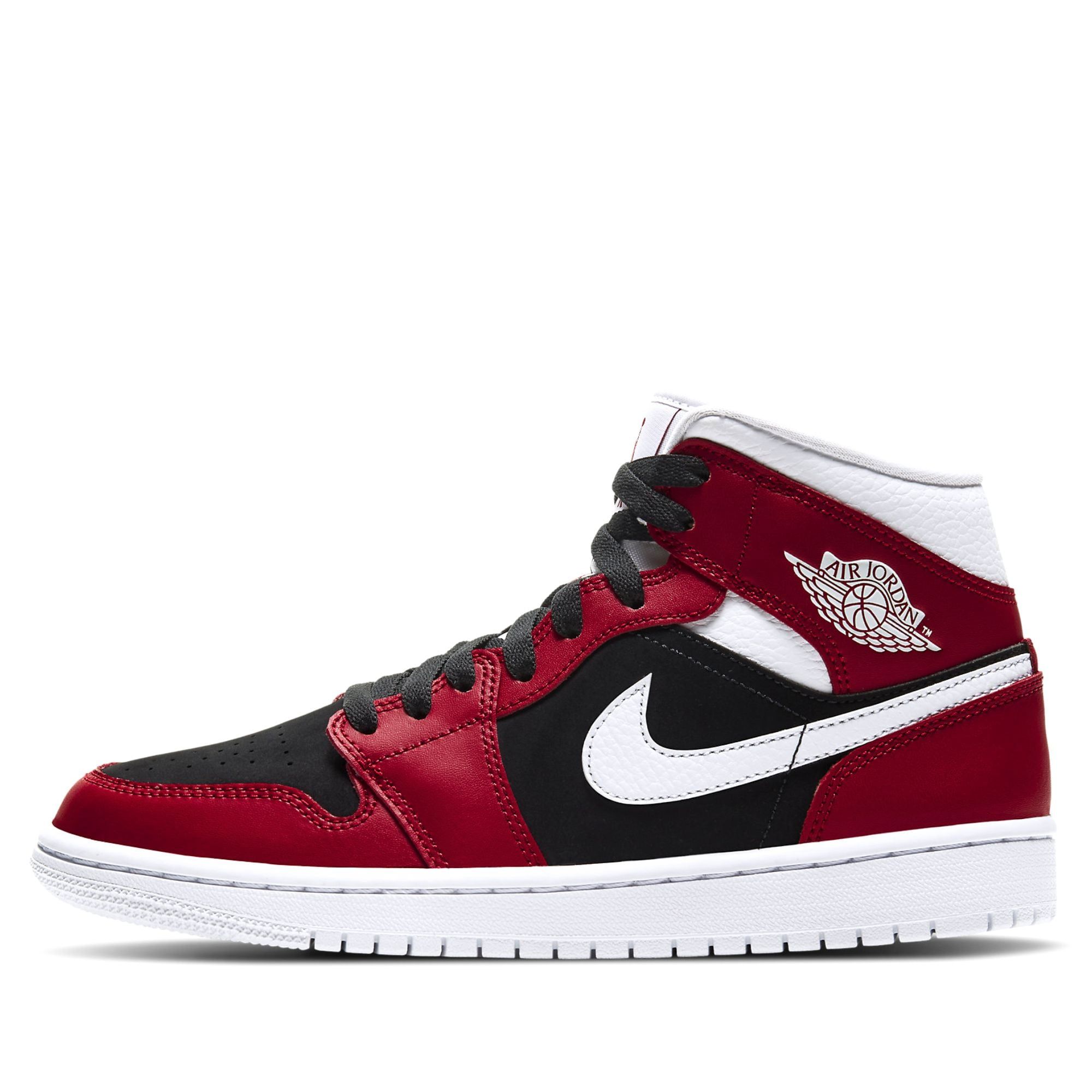  NIKE AIR JORDAN 1 MID GYM RED BLACK BQ6472-601 