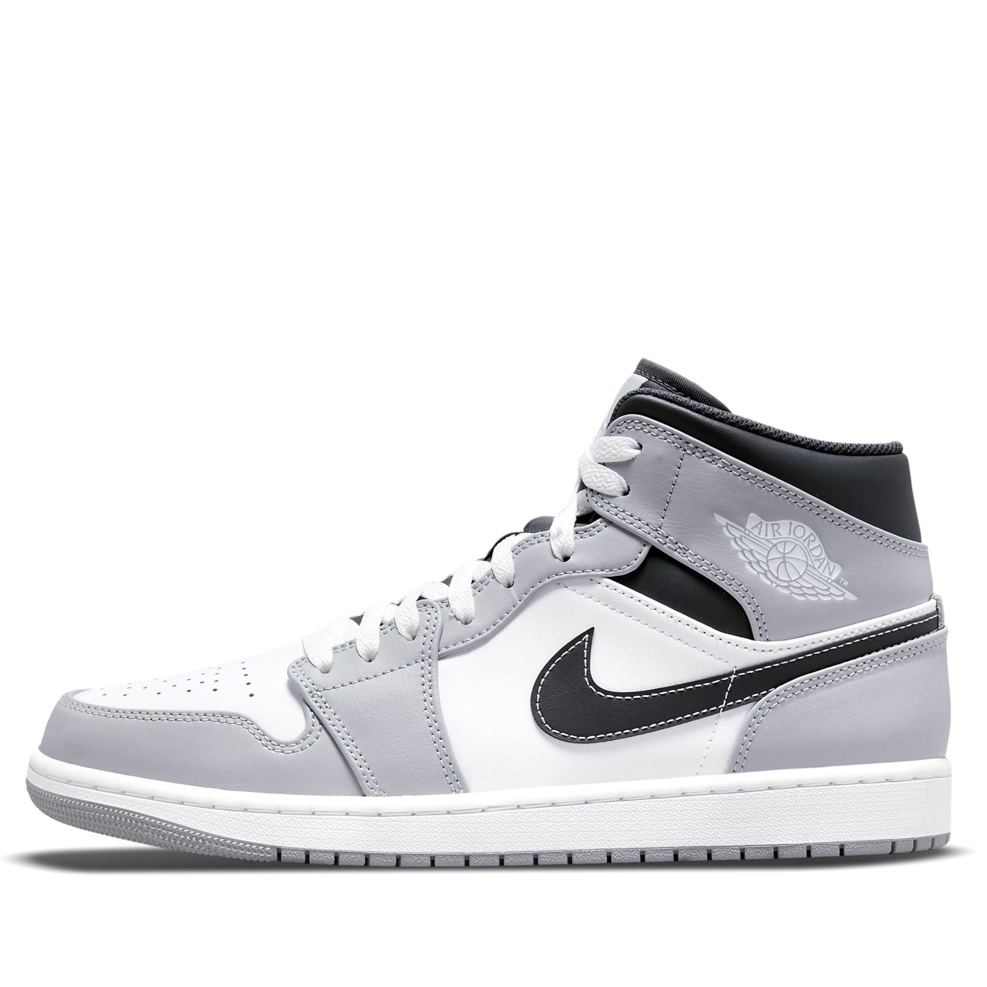  NIKE AIR JORDAN 1 MID LIGHT SMOKE GREY ANTHRACITE 554724-078 