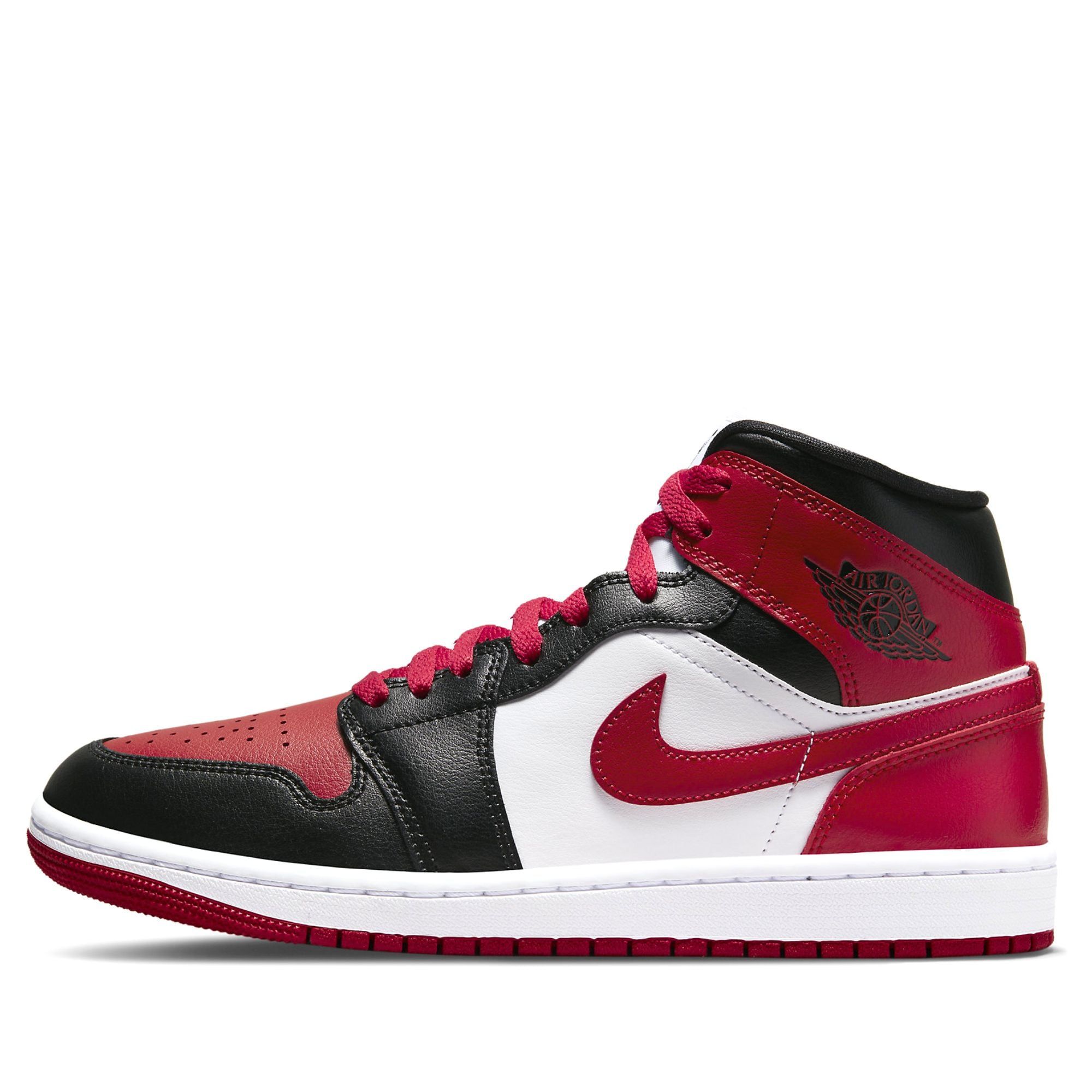  NIKE AIR JORDAN 1 MID ALTERNATE BRED TOE W BQ6472-079 