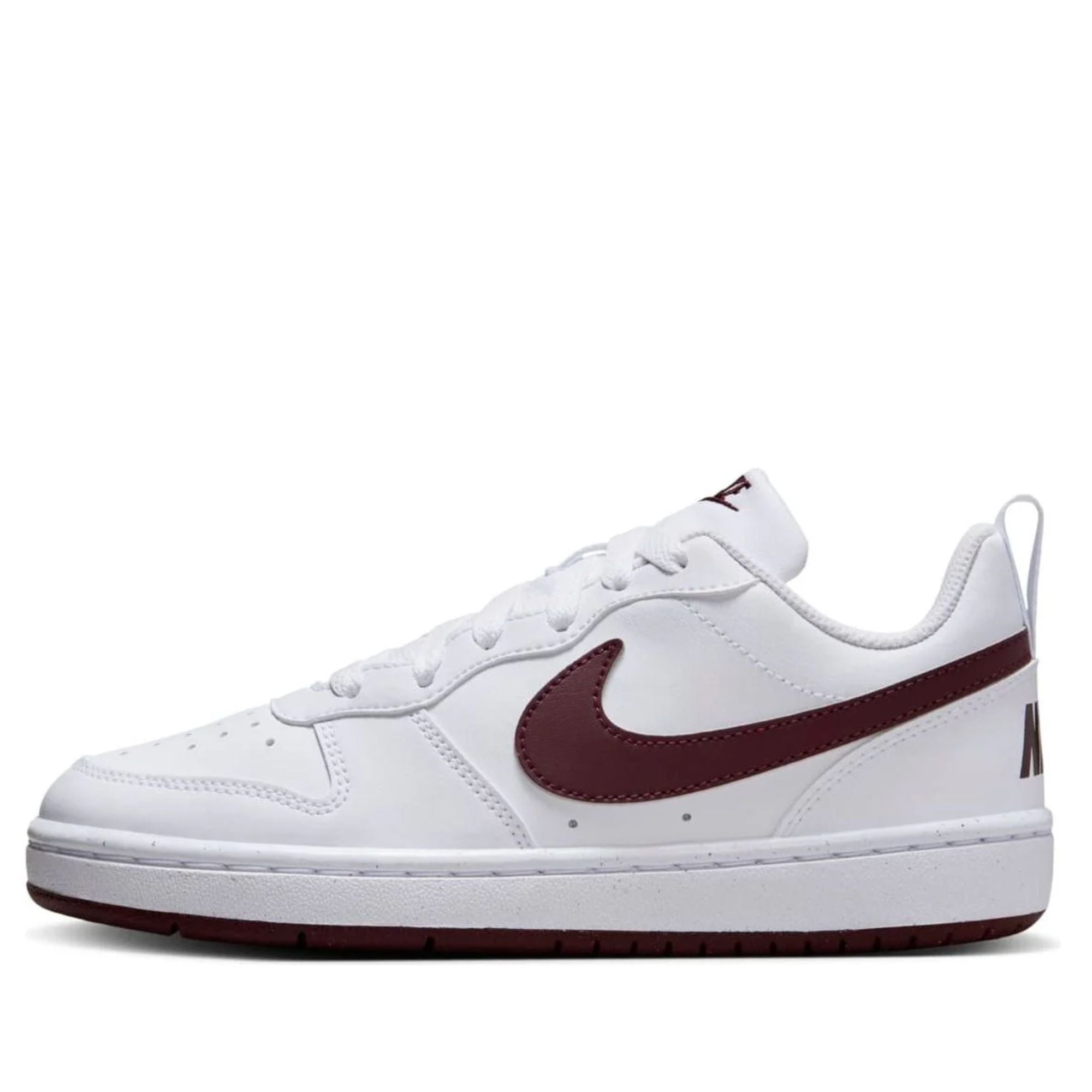  NIKE COURT BOROUGH LOW RECRAFT WHITE BURGUNDY CRUSH DV5456-112 