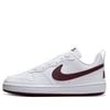 NIKE COURT BOROUGH LOW RECRAFT WHITE BURGUNDY CRUSH DV5456-112
