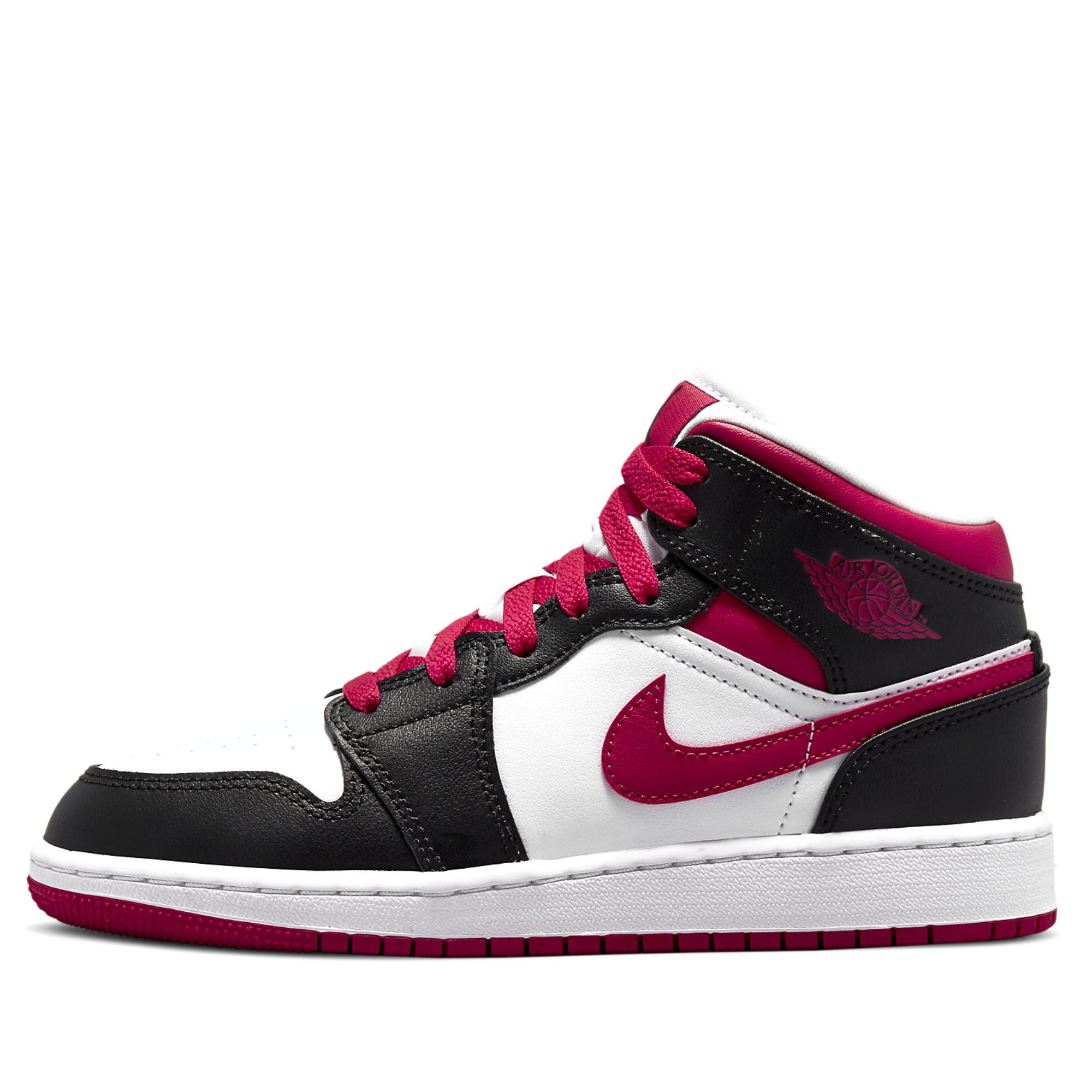  NIKE AIR JORDAN 1 MID WHITE VERY BERRY 554725-016 