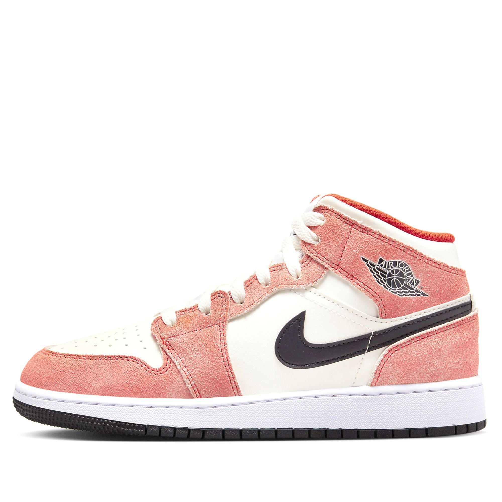  NIKE AIR JORDAN 1 MID SE ORANGE SUEDE GS DV1336-800 