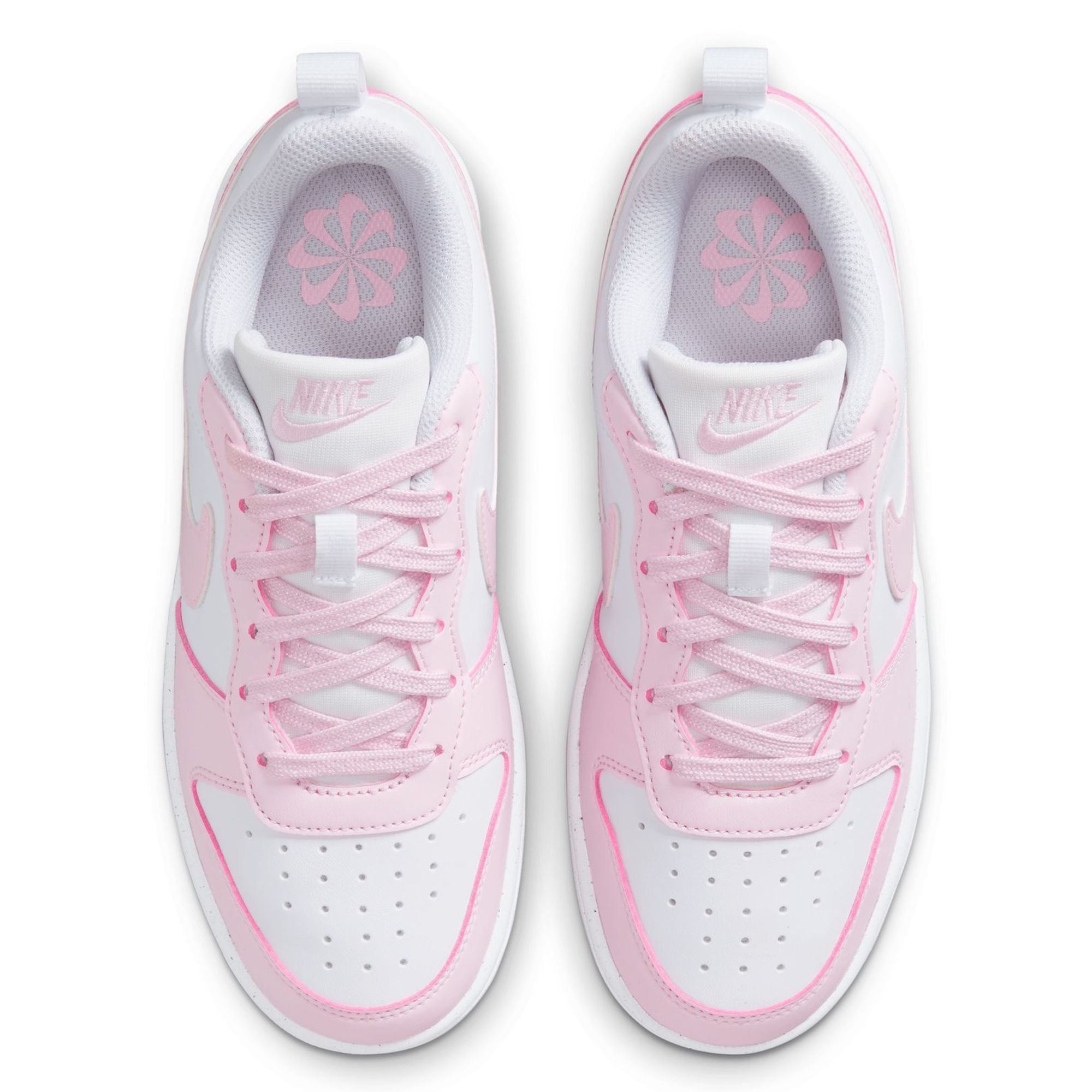  NIKE  COURT BOROUGH LOW 2 SE WHITE PINK FOAM DQ0492-100 l DV5456-105 