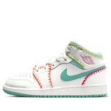  NIKE AIR JORDAN 1 MID MULTI KNIT GS DM6218-100 