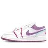  NIKE AIR JORDAN 1 LOW WHITE LIGHT BORDEUAX GS DM9037-100 