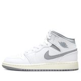  NIKE AIR JORDAN 1 MID NEUTRAL GREY GS 554725-135 
