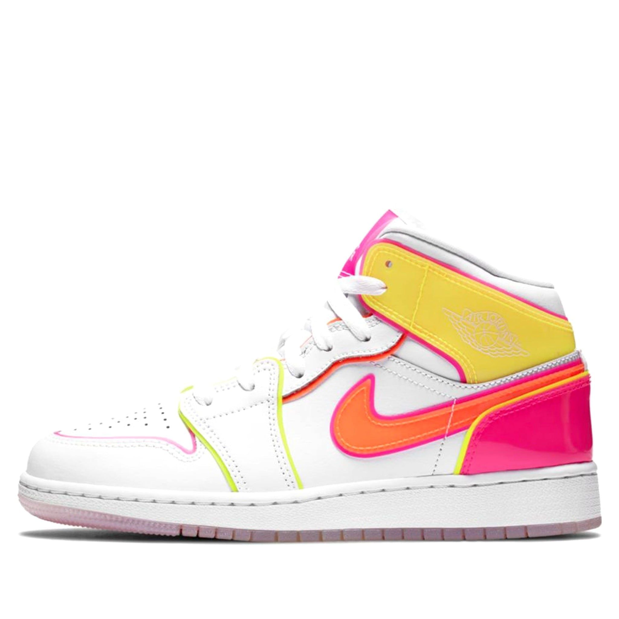  NIKE AIR JORDAN 1 MID GS EDGE GLOW CV4611-100 