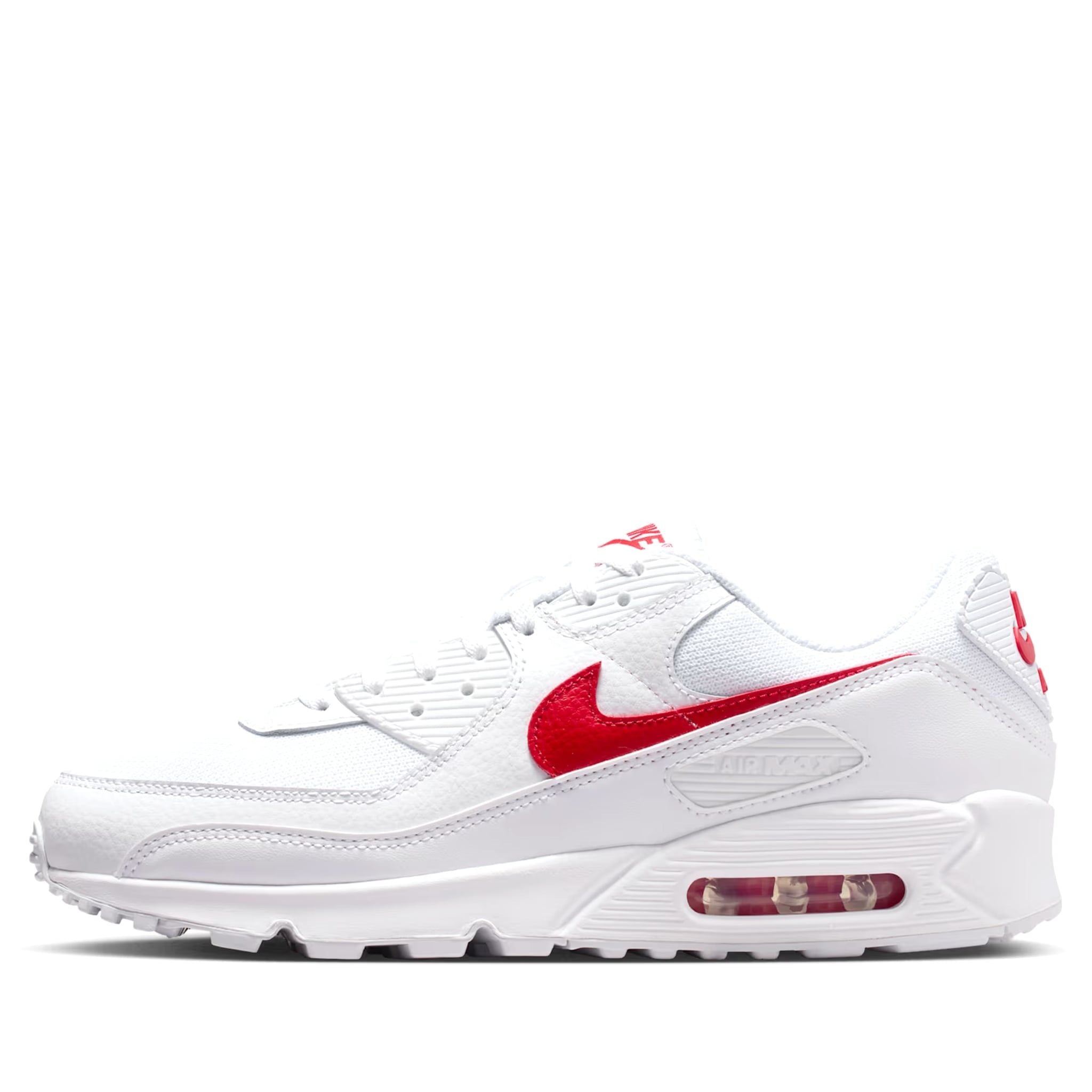  NIKE AIR MAX 90 WHITE UNIVERSITY RED DM0029-120 
