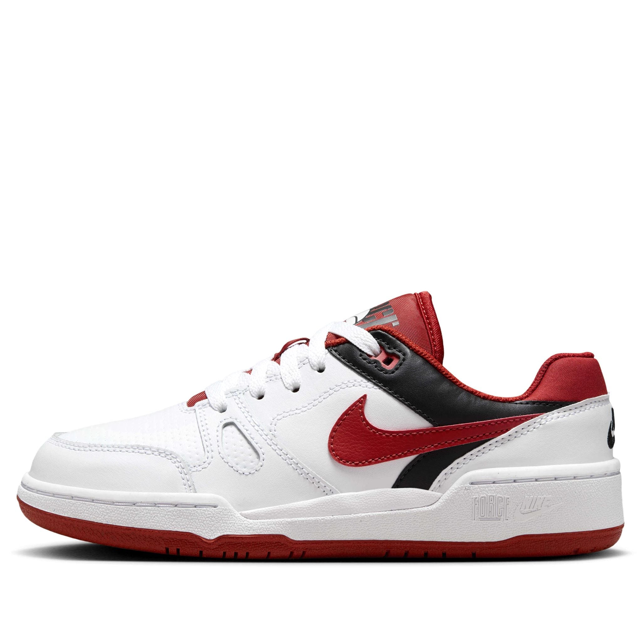  NIKE FULL FORCE LOW WHITE BLACK TEAM ORANGE MYSTIC RED FV5929-100 