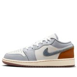  NIKE AIR JORDAN 1 LOW REPAIRED DENIM SWOOSH GS FZ5046-041 