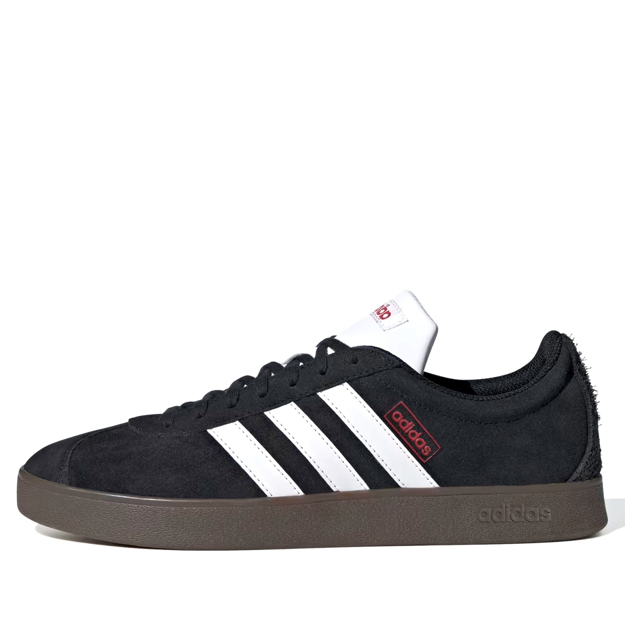  ADIDAS VL COURT 2.0 CORE BLACK CLOUD WHITE BETTER SCARLET HQ1801 