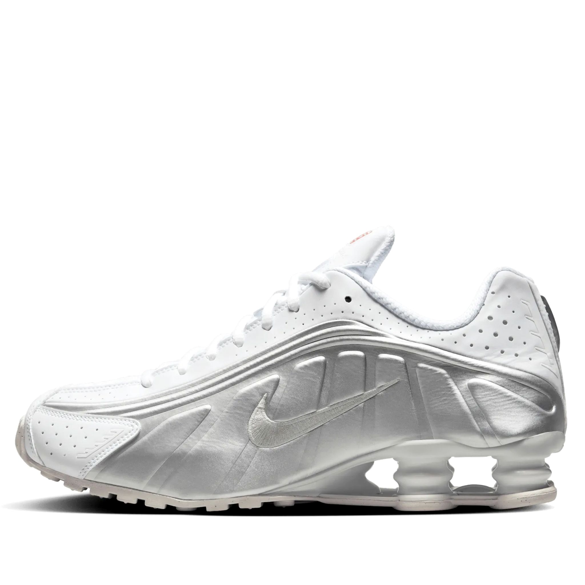  NIKE SHOX R4 WHITE BRIGHT CRIMSON METALLIC SILVER HQ1988-101 