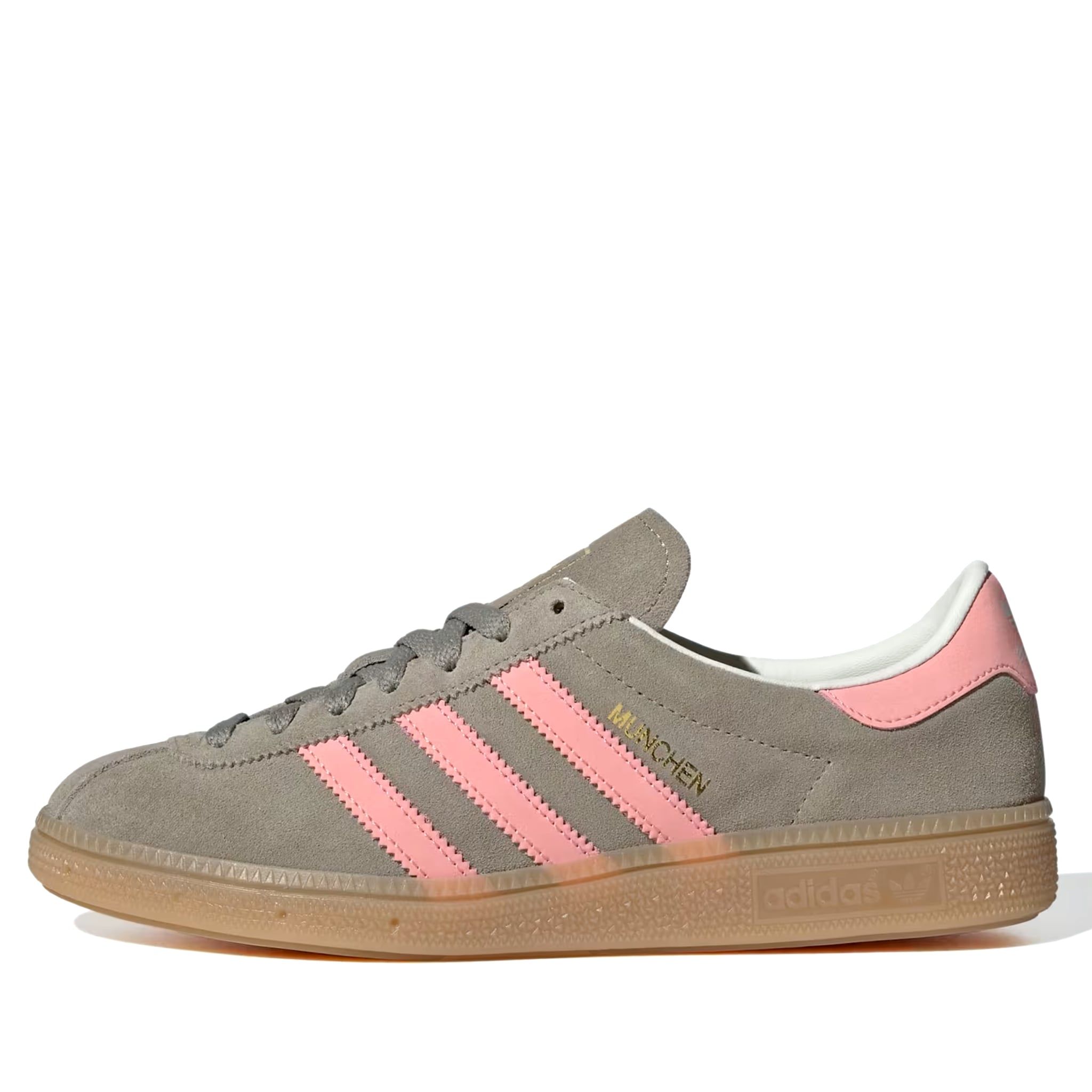  ADIDAS MUENCHEN SILVER PEBBLE GLOW PINK ORBIT GREY IH4222 