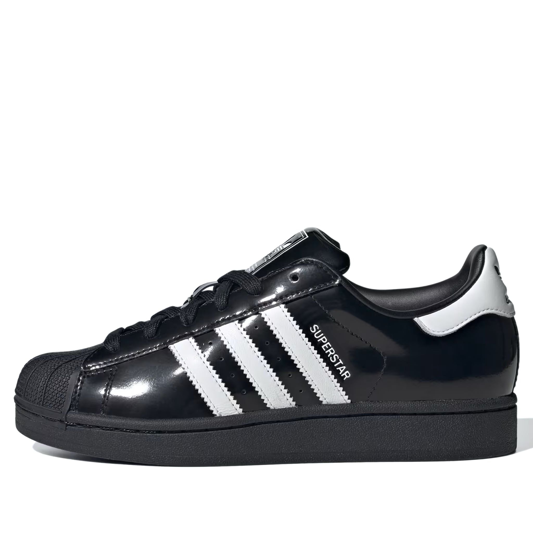  ADIDAS SUPERSTAR II BLACK WHITE PATENT JH7756 