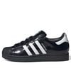  ADIDAS SUPERSTAR II BLACK WHITE PATENT JH7756 
