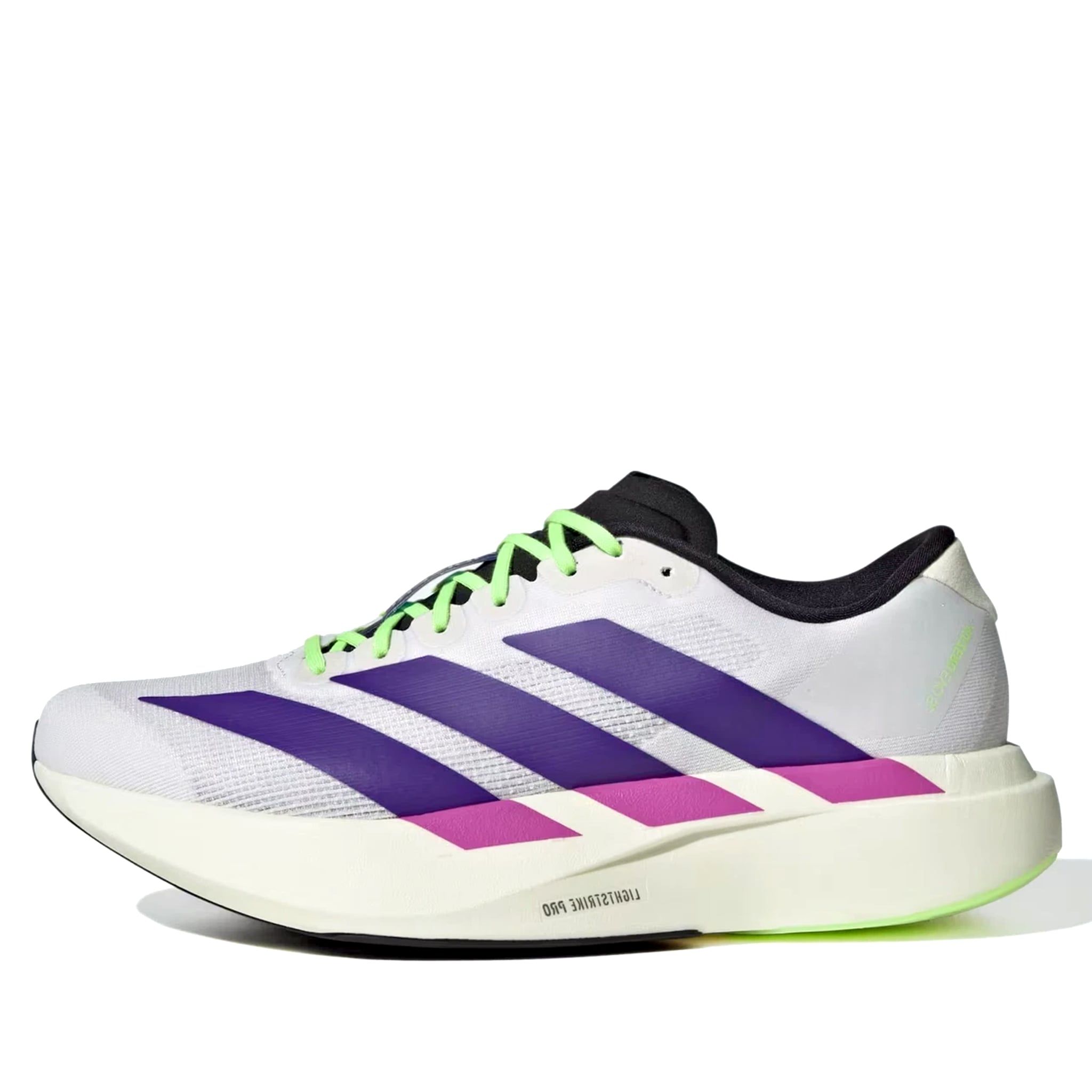  ADIDAS ADIZERO EVO SL WHITE PURPLE LIME BURST JS4495 