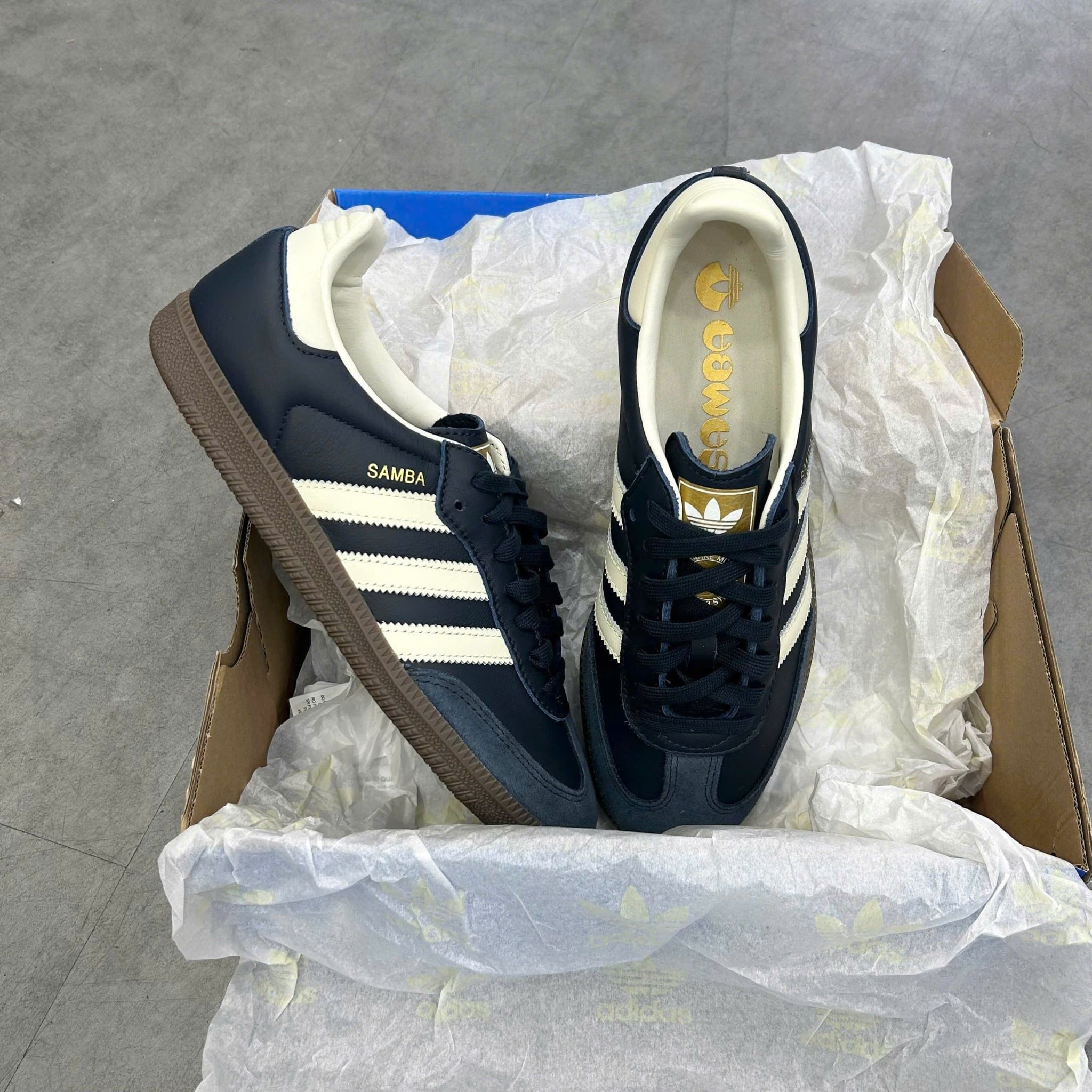  ADIDAS SAMBA OG NAVY WHITE GUM ID2056 