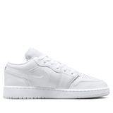  NIKE AIR JORDAN 1 LOW TRIPLE WHITE GS 553560-136 