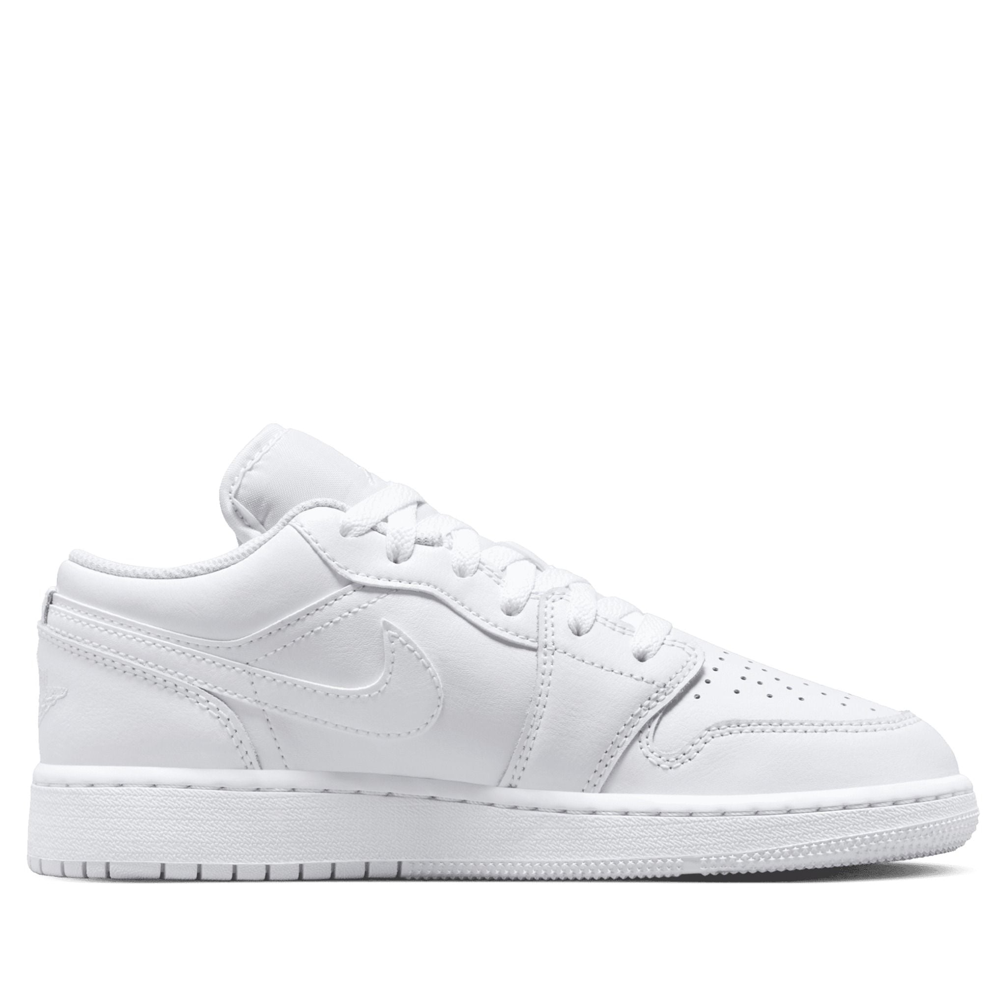  NIKE AIR JORDAN 1 LOW TRIPLE WHITE GS 553560-136 