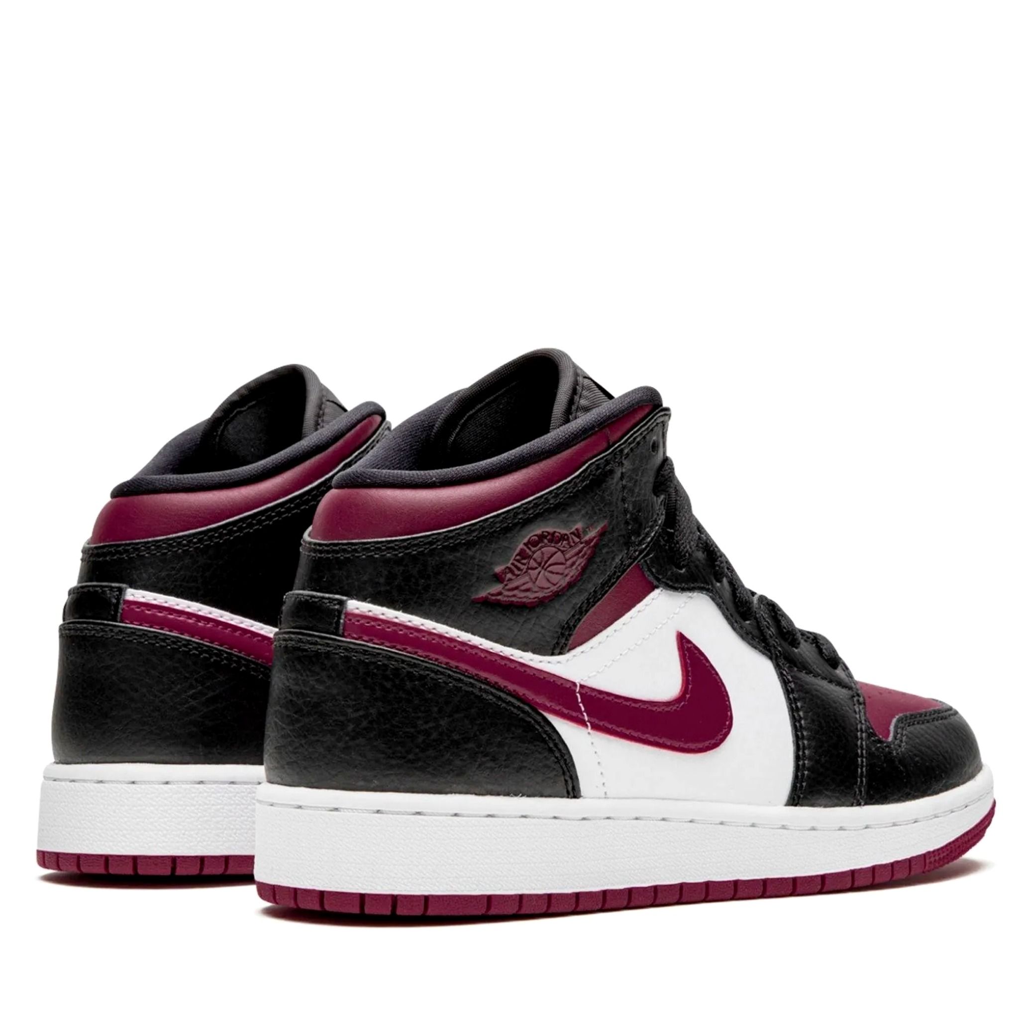  NIKE AIR JORDAN 1 MID GS BRED TOE 554725-066 