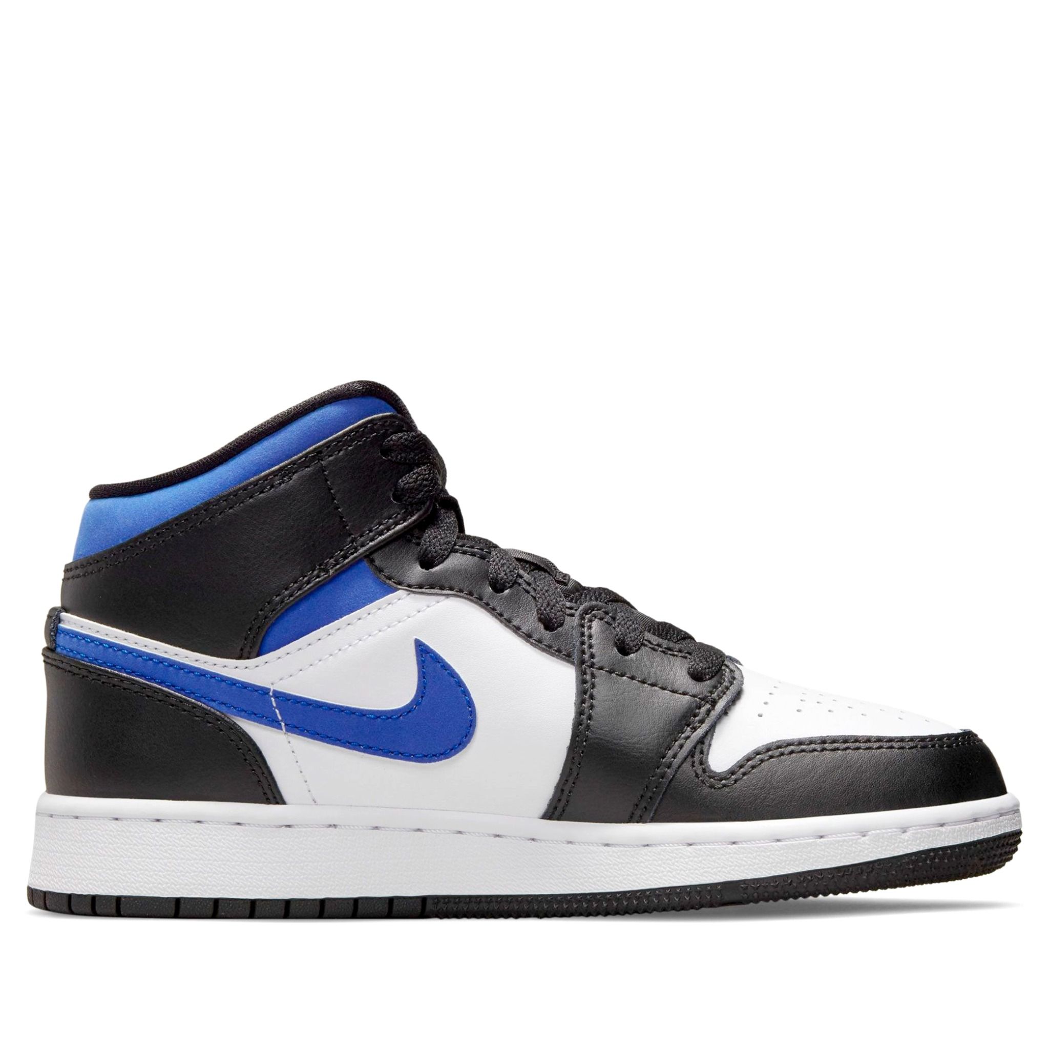  NIKE AIR JORDAN 1 MID WHITE BLACK RACER BLUE 554725-140 