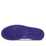  NIKE AIR JORDAN 1 MID WHITE BLACK PURPLE 554724-095 