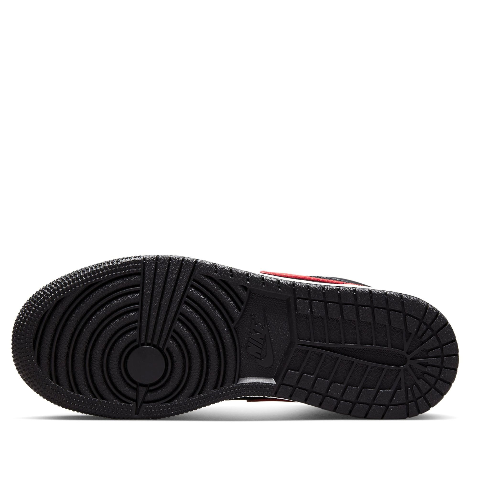  NIKE AIR JORDAN 1 LOW BLACK FIRED RED GS 553560-063 