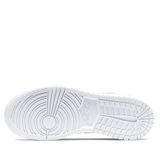  NIKE AIR JORDAN 1 MID GS TRIPLE WHITE 554725-130 