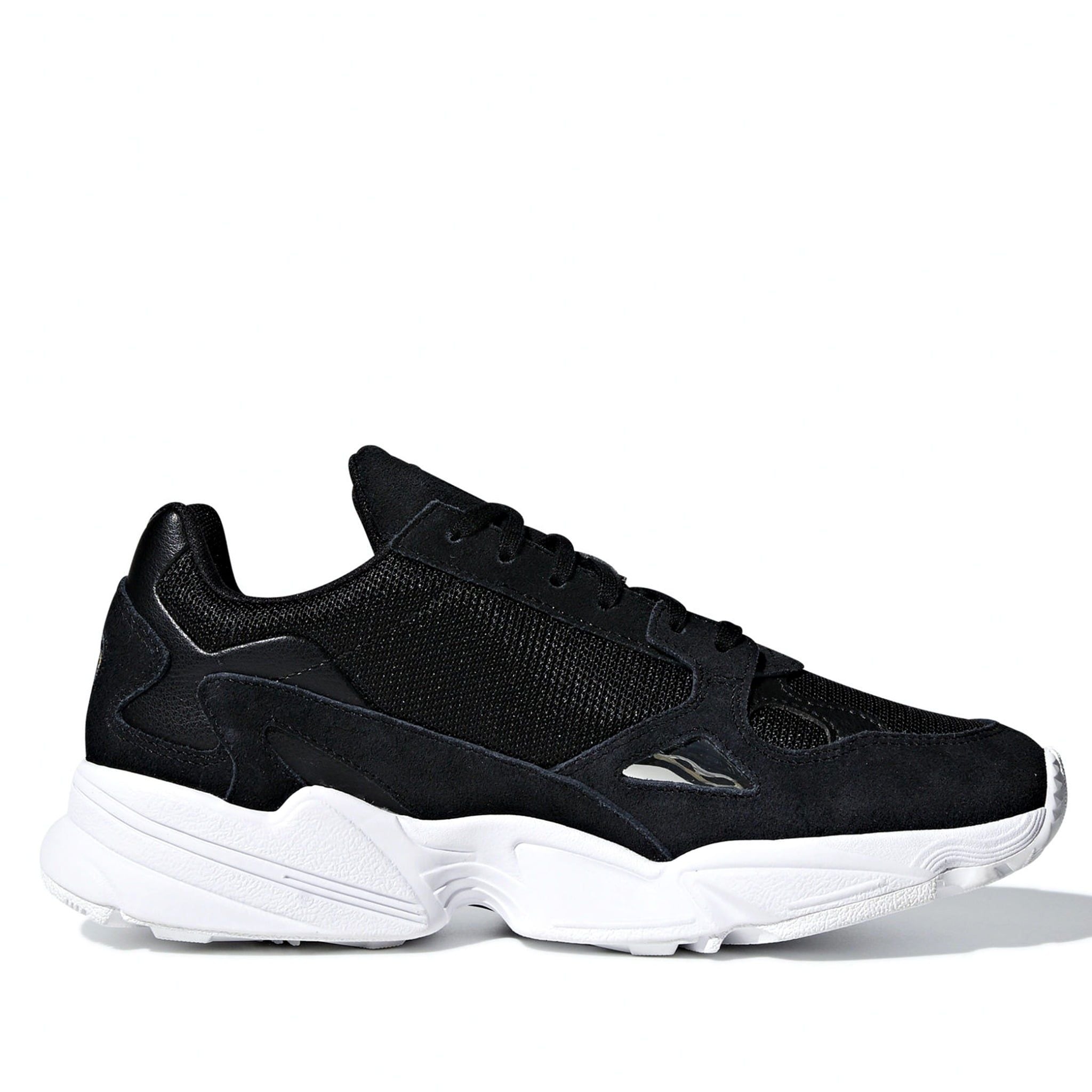  ADIDAS FALCON CORE BLACK CLOUD WHITE B28129 